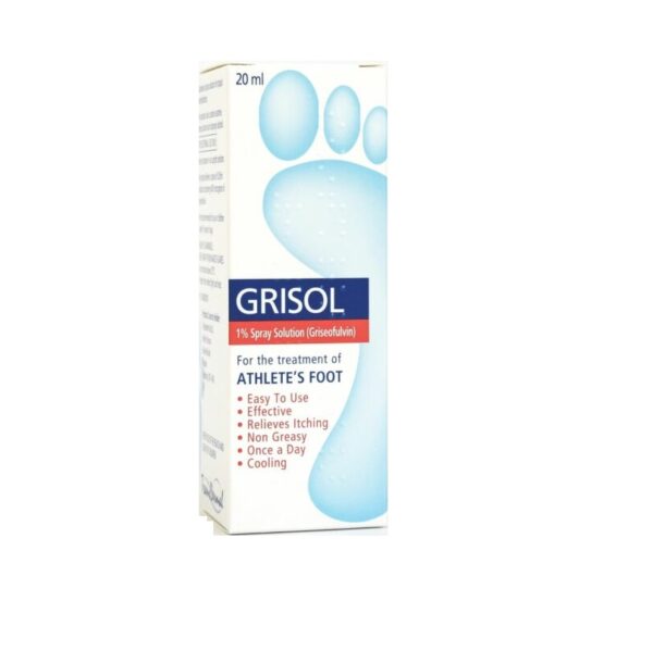 Grisol AF Solin Spray 1% – 20ml  -  Athletes Foot