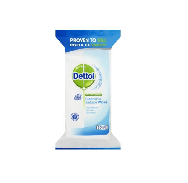 Dettol Surface Cleanser Wipes – Pack of 30  -  Antibacterial