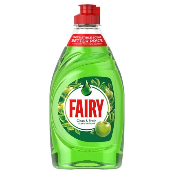 Fairy Clean and Fresh Apple Orchard Washing Up Liquid – 383ml  -  £1 Range