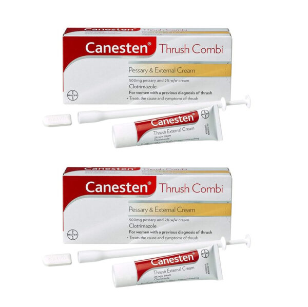 Canesten Thrush Combi Pessary & External Cream x 2 Pack  -  Thrush