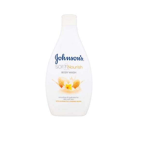 johnsons soft nourish body wash with almond oil and Jasmine aroma - 400ml
