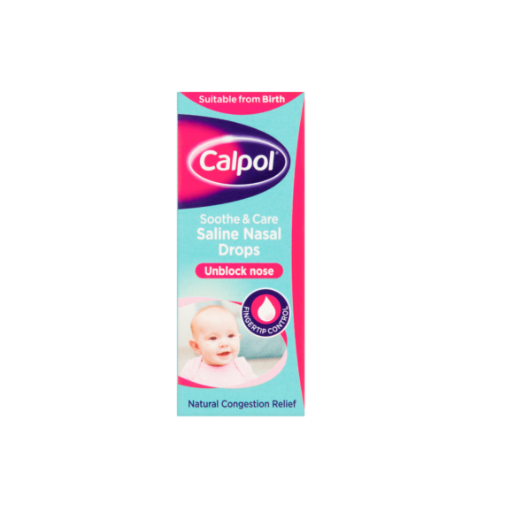 Calpol Soothe And Care Saline Nasal Drops - 10ml