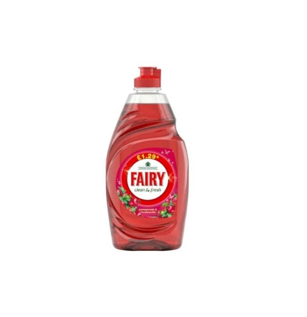 Fairy Clean & Fresh Pomegranate and Honeysuckle Washing Up Liquid – 383ml  -  £1 Range
