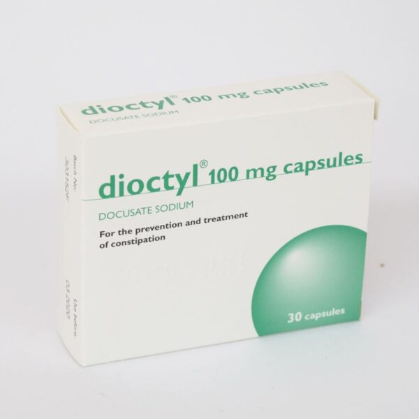 Dioctyl 100mg Capsules – Pack of 30  -  Constipation