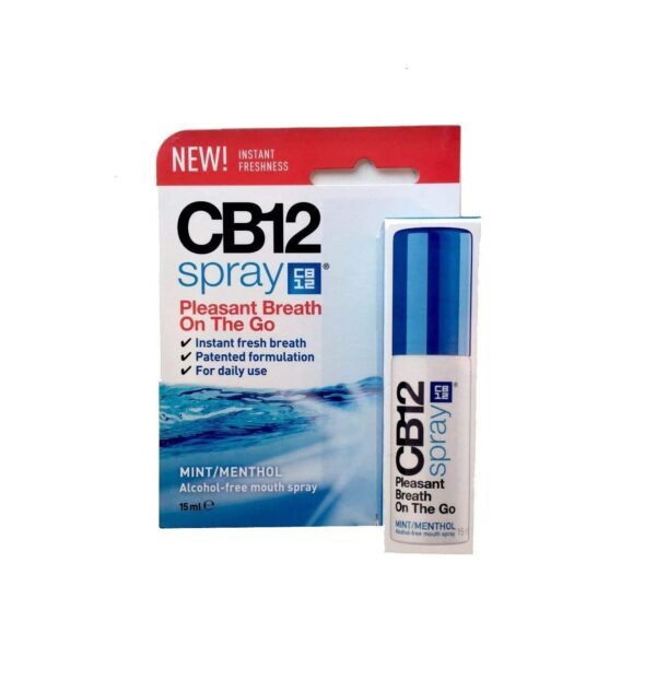 CB12 Instant Fresh Breath Spray Mint – 15ml  -  Bad Breath