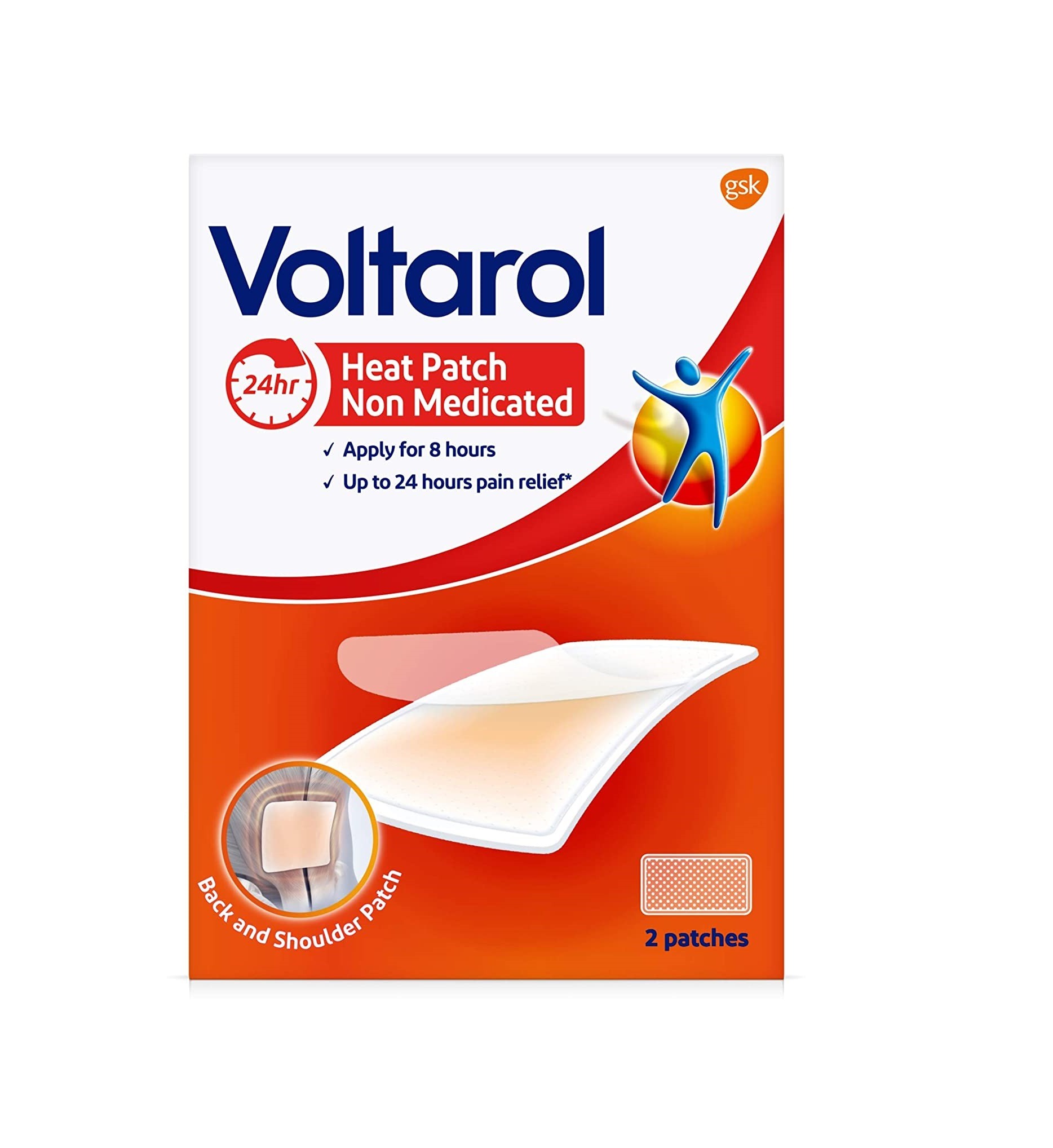 Voltarol Heat Patch Non Medicated Pain Relief - 2 Patches - Medicine ...