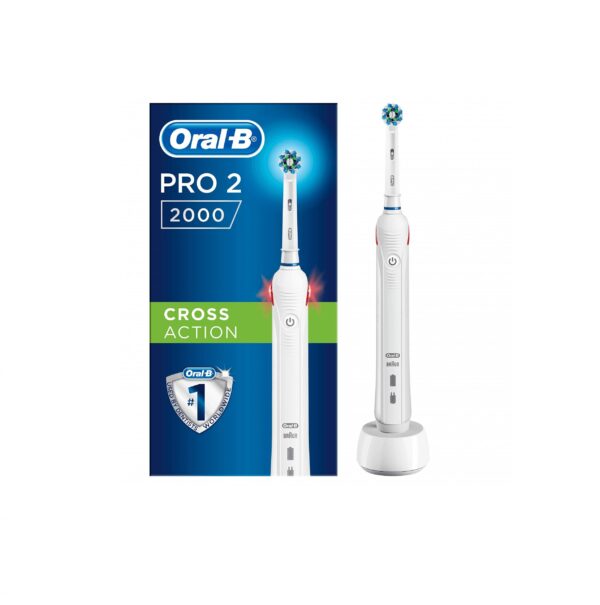 Oral-b Pro 2 2000n Crossaction Rechargeable Electric Toothbrush  -  Toothbrushes