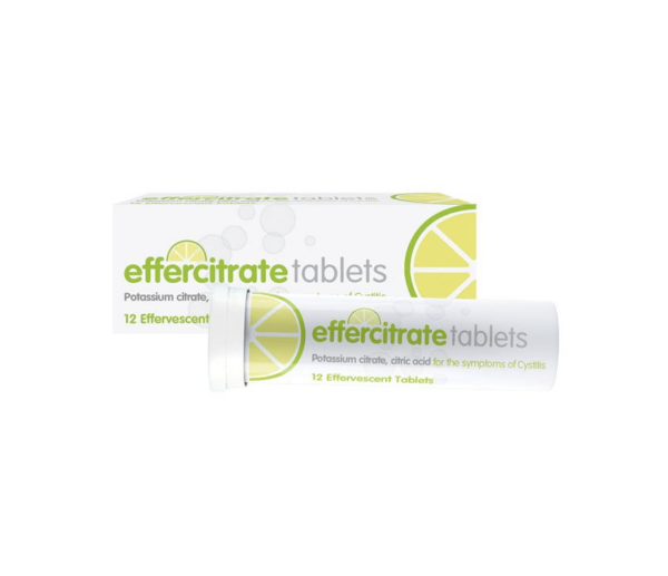 Effercitrate For Cystitis – 12 Effervescent Tablets  -  Cystitis