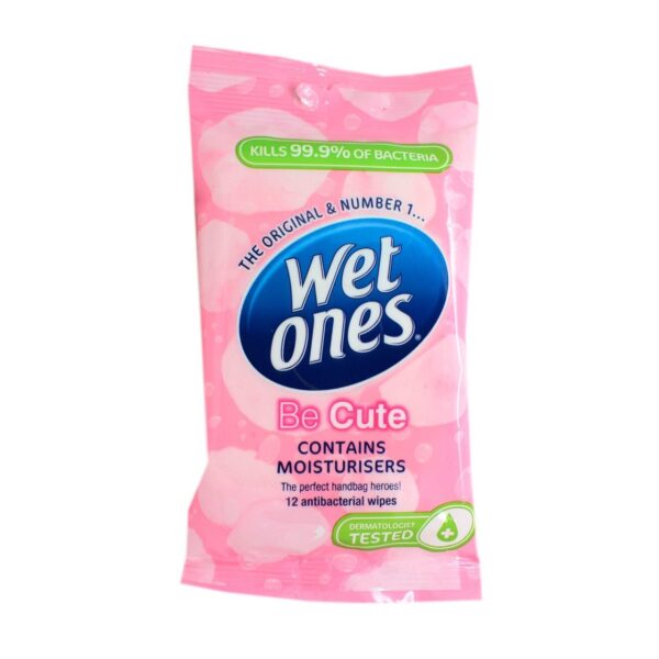 Wet Ones Be Cute Moisturising Travel Wipes – 12s  -  £1 Range