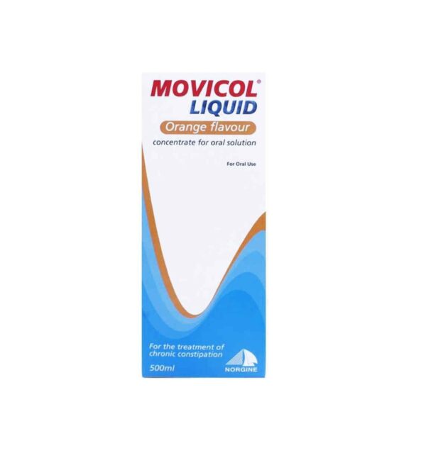 Movicol Liquid Orange Solution For Constipation – 500ml  -  Constipation