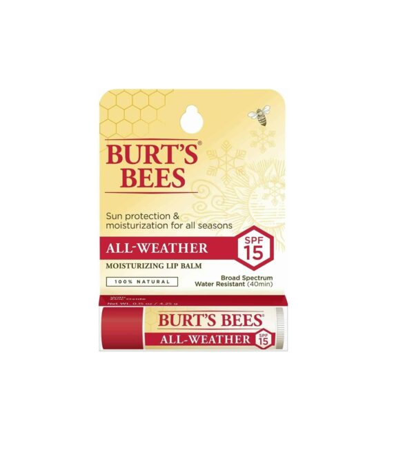Burt’s All-Weather SPF 15 moisturising Lip Balm – 4.25g  -  Hands, Feet, Lips and Eyes