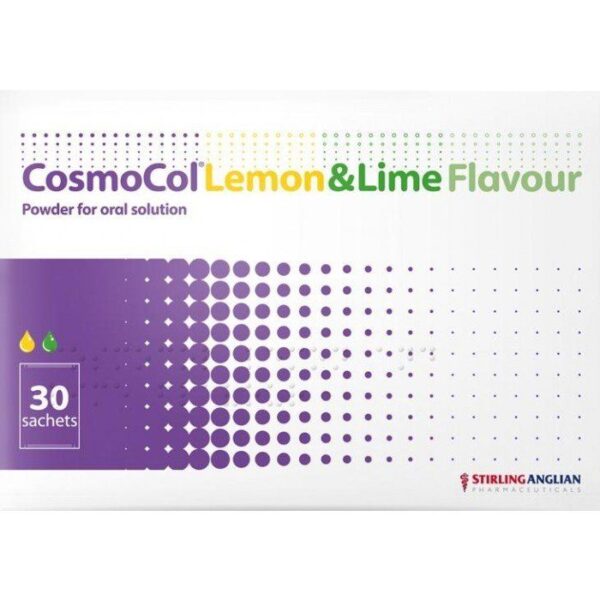 CosmoCol Lemon & Lime Flavour Constipation Sachets – Pack of 30  -  Homely Remedies