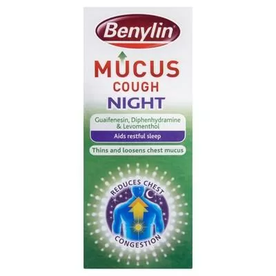 Benylin mucus cough night syrup 150ml - Medicine Marketplace