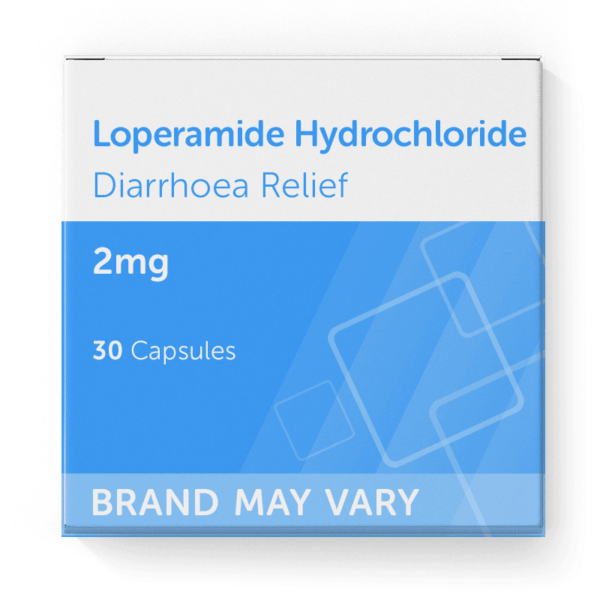 30 Diarrhoea Relief 2mg Capsules Loperamide Hydrochloride Capsules
