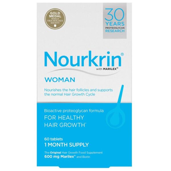Nourkrin Woman – 60 tablets – 1 month supply  -  Hair Loss for Women