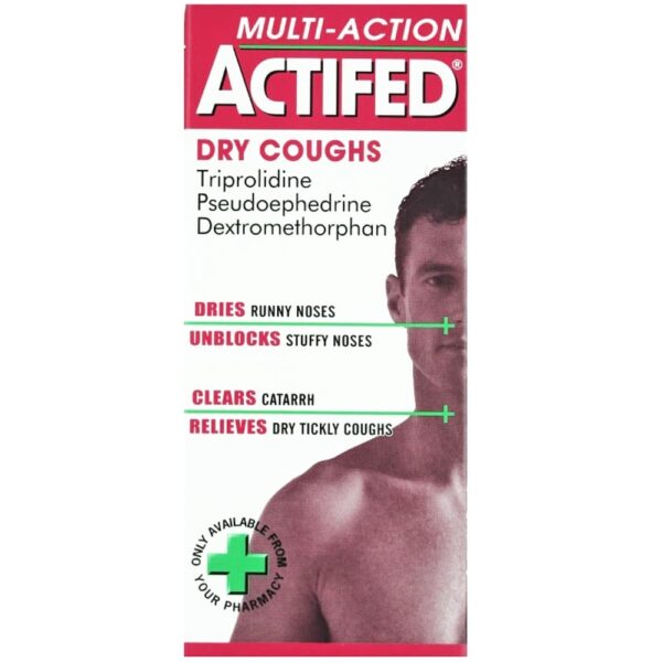 Actifed Multi-Action Dry Cough – 100ml  -  Cold & Flu