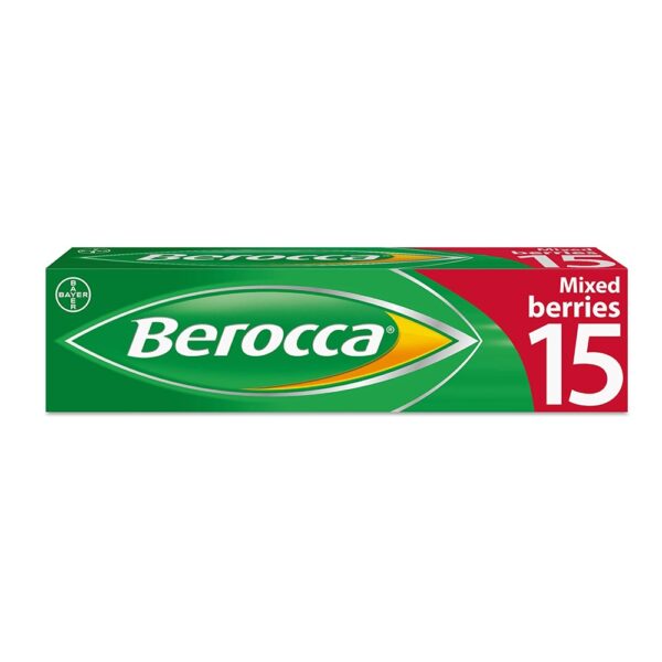 Berocca Mixed Berries – 15 Effervescent Tablets  -  Energy & Wellbeing