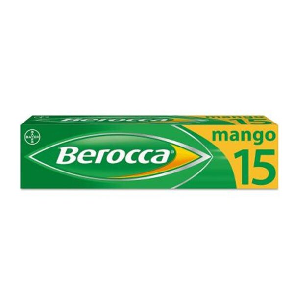 Berocca Mango – 15 Effervescent Tablets  -  Energy & Wellbeing