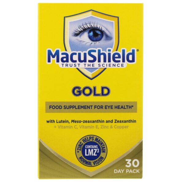 Macushield Gold 30 Day Pack – 90 Capsules  -  Eye Health