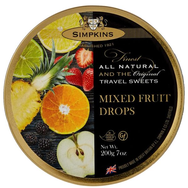 Simpkins Mixed Fruit Travel Sweets – 200g  -  Diabetes Care