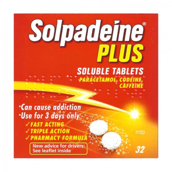Solpadeine Plus Tablets Soluble 32  -  Back Pain