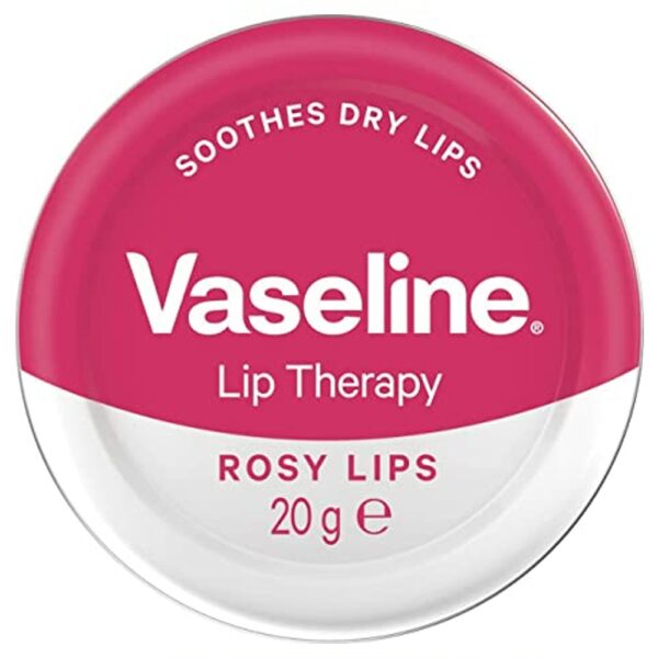 Vaseline Lip Therapy Petroleum Jelly Rosy Lips – 20g  -  Hands, Feet, Lips and Eyes