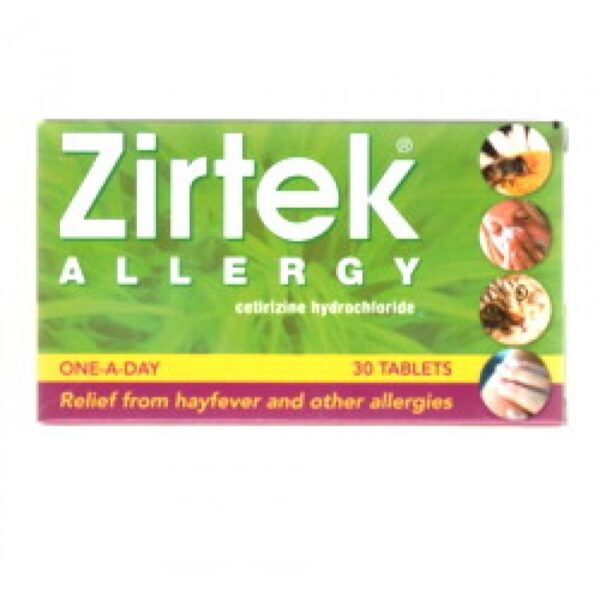 Zirtek Allergy Tablets 30  -  Allergy Capsules & Tablets