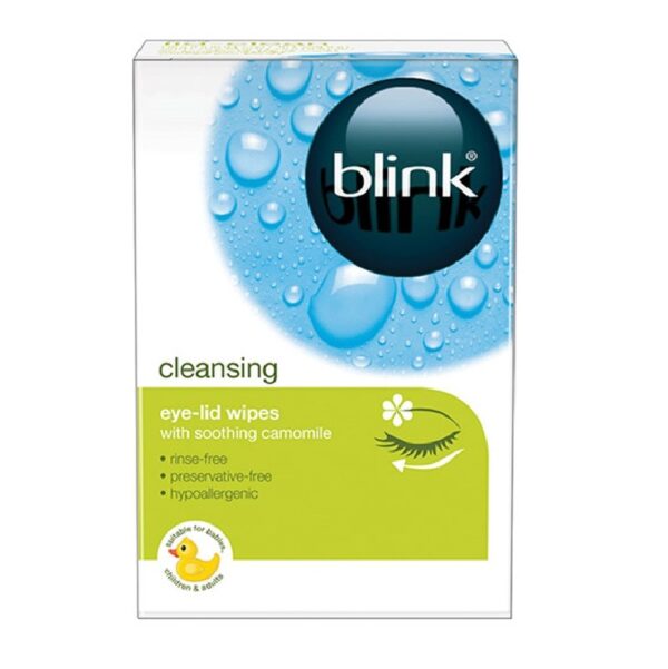Blink Lid-Clean Cleansing Eye-Lid Wipes – 20 Wipes  -  Eye Drops & Washes