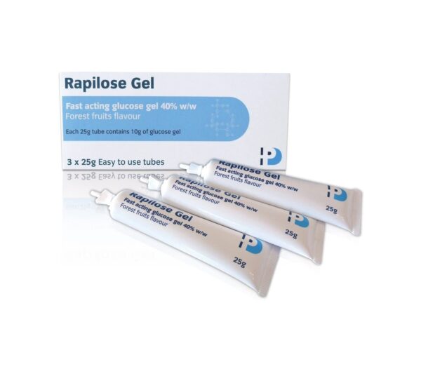 Rapilose Glucose Oral Gel 40% Glucose Gel – 3x25g  -  Glucose & Dextrose