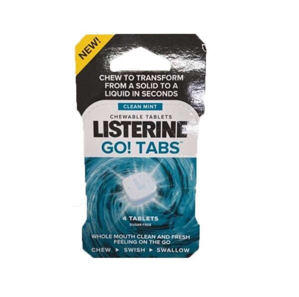 Listerine Go Tabs – 4 Tablets  -  Mouthwashes