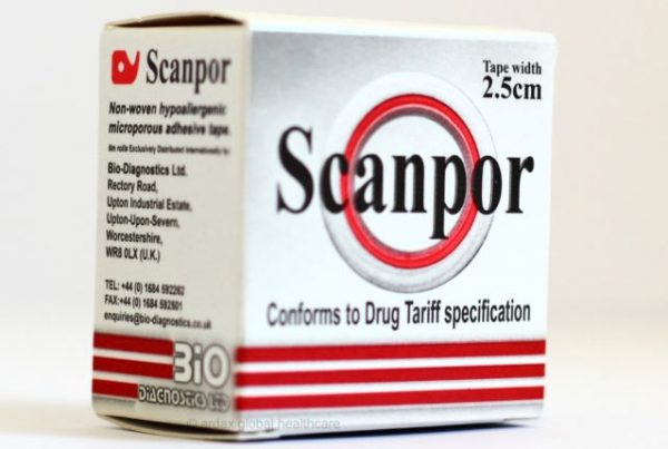 Scanpor Microporous Adhesive Tape 2.5cm x 5m  -  Bandages