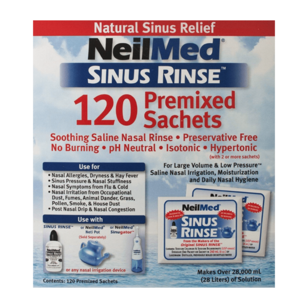 Neilmed Sinus Rinse – 120 Sachets  -  Decongestants