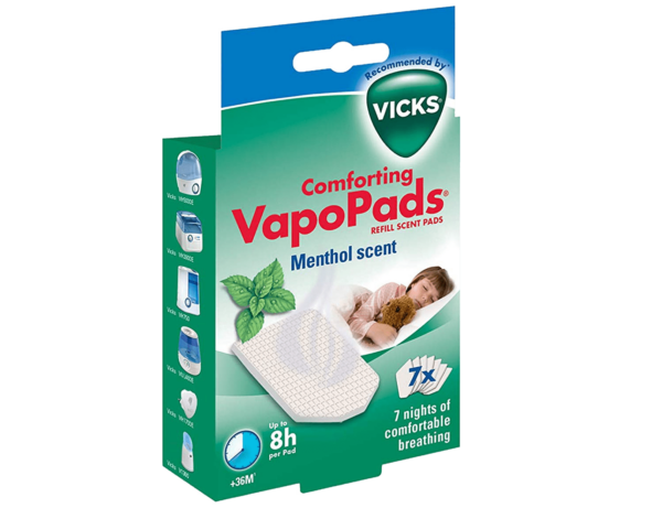 Vicks Comforting Soothing Menthol VapoPads – Pack of 7  -  Cold & Flu