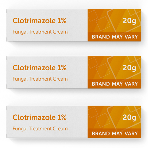 Clotrimazole 1% Fungal Treatment Cream 20g x3