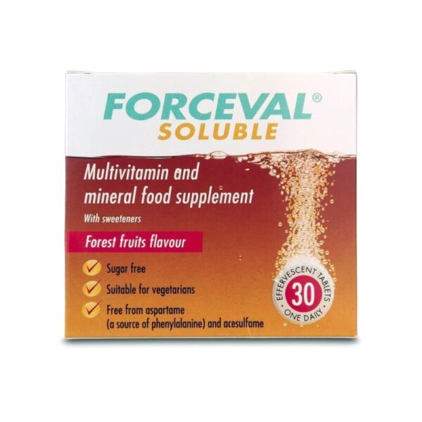 Forceval Soluble Tablets – 30 Tablets  -  A-Z
