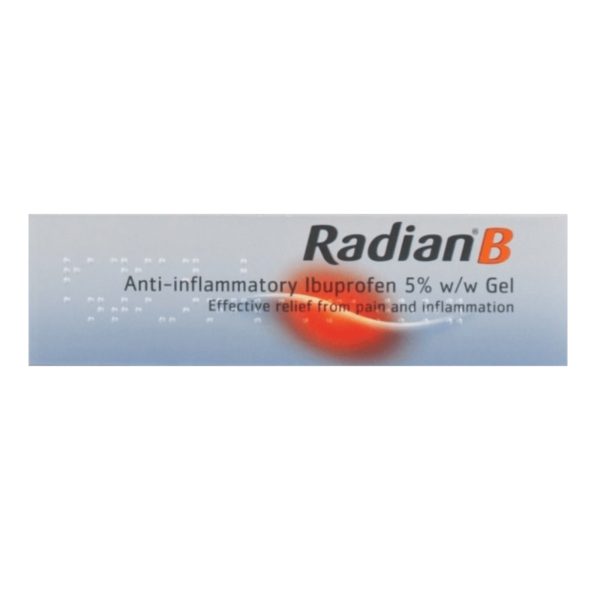 Radian B Ibuprofen 5% Gel – 30g  -  Back Pain