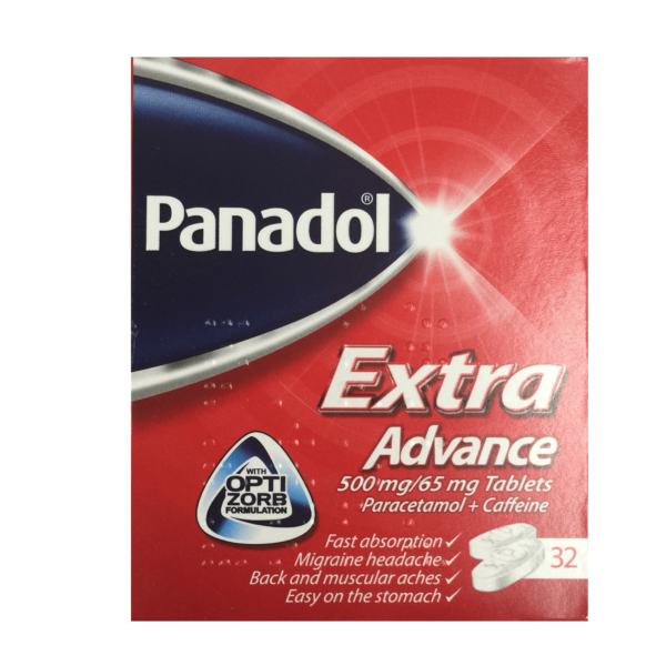 Panadol Extra Advance – 32 Tablets  -  Back Pain