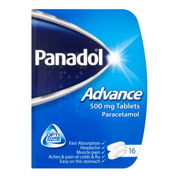 Panadol Advance 500mg – 16 Tablets  -  Back Pain