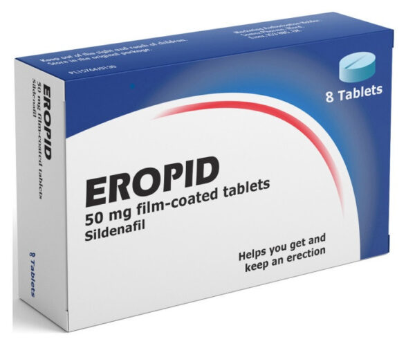Eropid Sildenafil 50mg Tablet – 8 Tablets  -  Enhancements