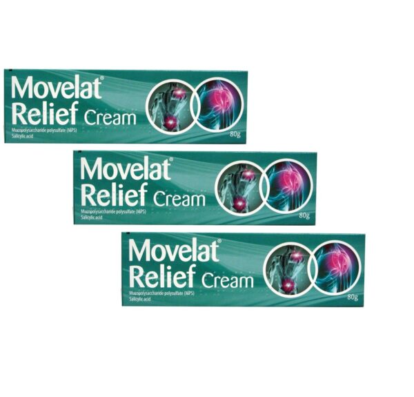 Movelat Relief Cream – 3x80g  -  Joint & Muscle Pain