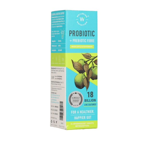 Wellbeing Nutrition – Probiotic + Prebiotic – 21 soluble tablets  -  Energy & Wellbeing