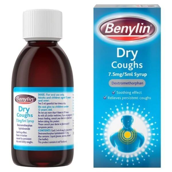 Benylin Dry Coughs Syrup – 150ml  -  Cold & Flu