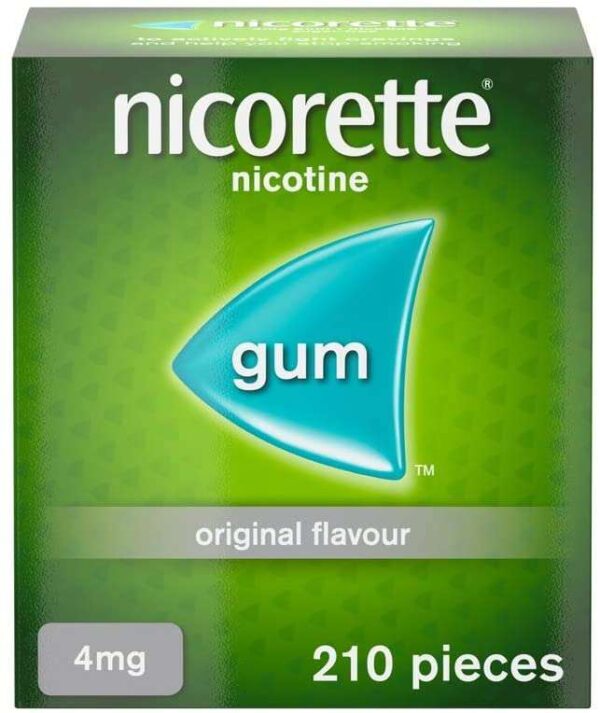 Nicorette Original Gum 4mg – 210 Pieces  -  Gum