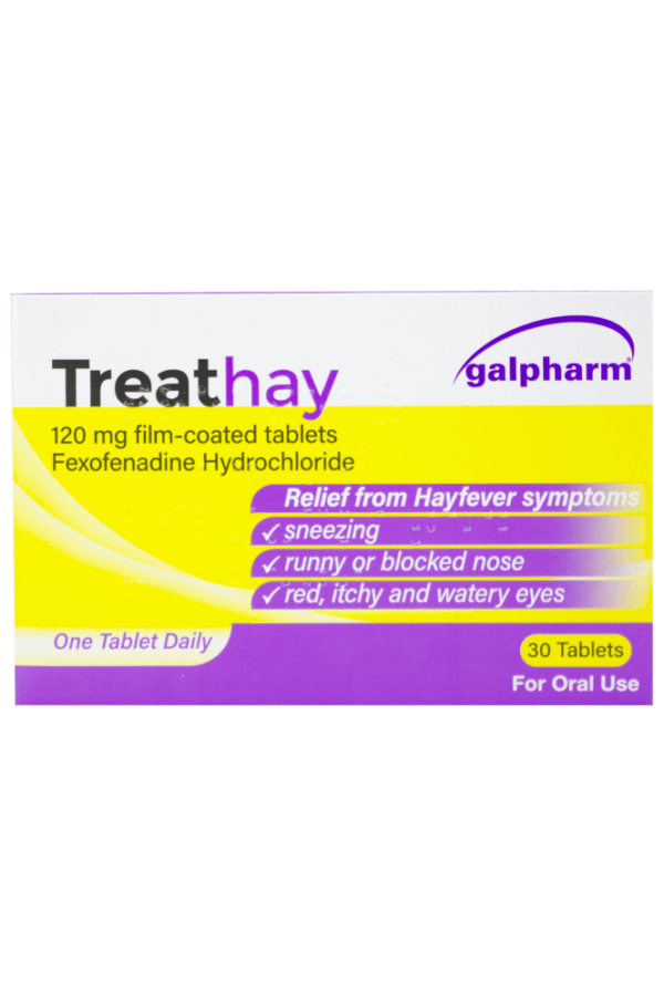 Treathay 120mg – Pack of 30  -  Allergy Capsules & Tablets