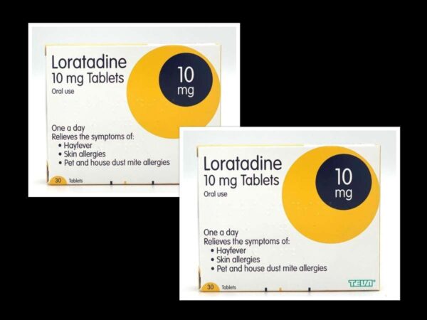Loratadine 10mg Hay Fever & Allergy Relief – 60 Tablets  (Brand May Vary)  -  Allergy Capsules & Tablets