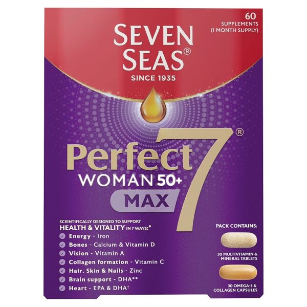 Seven Seas Perfect 7 Woman 50+ Max -30 Tablets/Capsules  -  A-Z