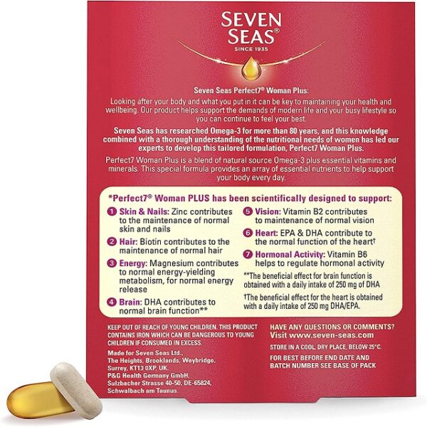 Seven Seas Perfect Woman Plus 7 – 30 Tablets & Capsules  -  A-Z