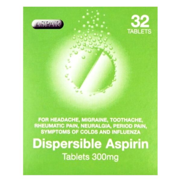 Aspirin Dispersible 300mg Tablets