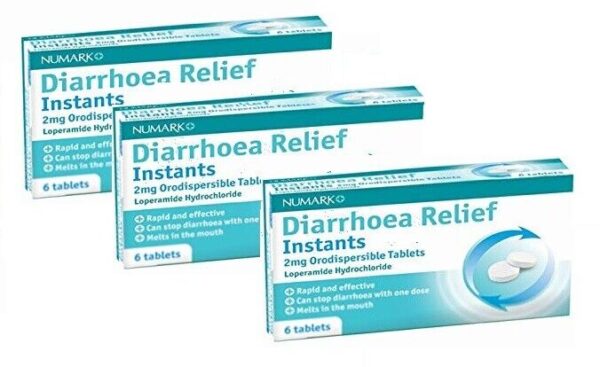 Diarrhoea Relief Instants Orodispersible 2mg – 6 Tablets (Triple Pack)  -  Dehydration