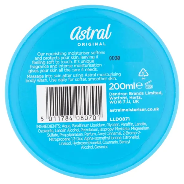 Astral Intensive Face & Body Moisturiser – 200 ml  -  Dry Skin